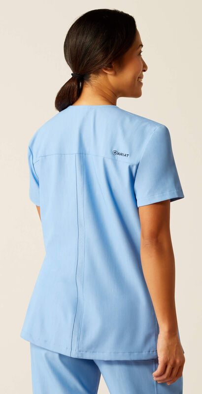 Clara 6 Pocket Scrub Top Back